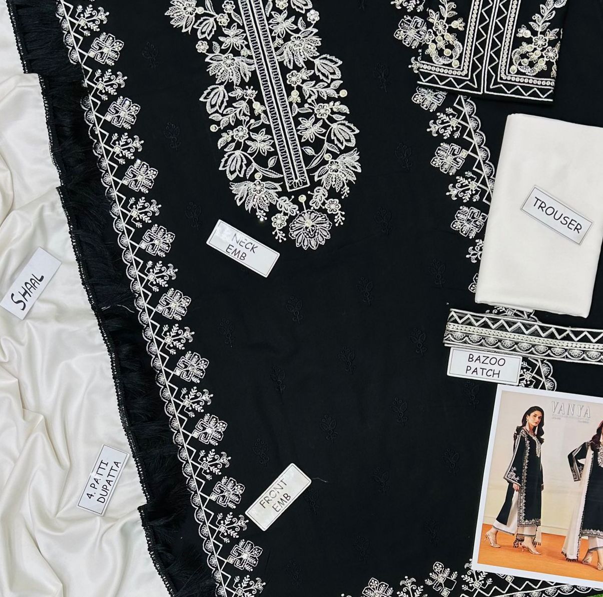 RESENTING VANIYA PREMIUM HEAVY EMBROIDERED DHANAK VOL - Image 2